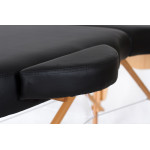 RestPro Vip Oval 2 Black PU Κρεβάτι "PRO" Μασάζ Φυσικοθεραπείας Αισθητικής Βαλίτσα
